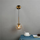 Axya Glass Ball Wall Light: Modern Nordic Vintage LED Fixture