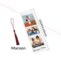 Memorial Acrylic Bookmark Custom Photo Text Tassel Printed Axyaa Mother's Father's Day Gift
