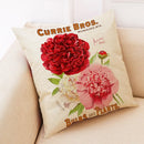 Axyaa Floral Linen Cushion Cover for Stylish Home Decor