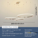 Axyaa Modern LED Pendant Lights, Chrome/Gold Plated, 85-265V, For Dining Room Living Room Kitchen