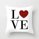 Axyaa Red Cartoon Cushion Cover 45x45cm - Modern Leisure Home Decor Pillow
