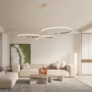 Axyaa Modern LED Pendant Lights Chrome/Gold Plated Nordic Hanging Lamp for Home Decor