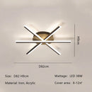 Axyaa Modern LED Ceiling Chandeliers - Dimmable Living Room Lighting Fixtures