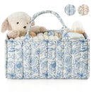 Axyaa Floral Print Diaper Organizer Bag with Handle - Large Capacity, Folding, Travel-friendly
