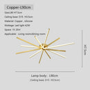 Axyaa Copper Gold LED Ceiling Lamp for Living Room Bedroom Study Lighting