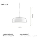 Axyaa Glossy Nordic Aluminum Pendant Light for Dining Room Decor