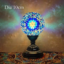 Axyaa Vintage Turkish Mosaic Table Lamp Handcrafted Art Deco Bedside Night Light