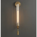 Axyaa Copper Nordic Brass Wall Lamp Retro Modern Bedroom Living Room Study Art Light