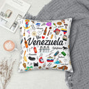 Venezuela Pride Print Pattern Sofa Cushion Cover by Axyaa