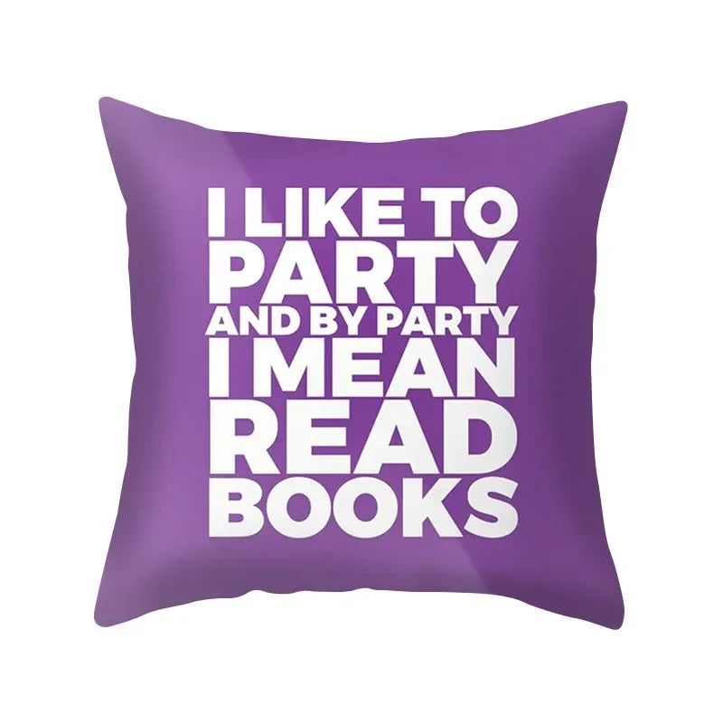 Axyaa Blue Purple Polyester Pillow Case Throw Pillow Cover