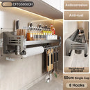 Axyaa Stainless Steel Kitchen Wall Rack Seasoning Storage Organizer