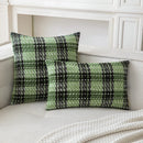 Axyaa Checked Cushion Cover Home Decor Pillow for Living Room