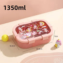 Axyaa Large Capacity Bento Box with Soup Bowl, Spoon - Children's School, Picnic Lunch Container
