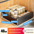 Axyaa Slide Out Cabinet Organizer Pantry Shelves Sliding Drawer Storage Rack