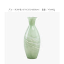 Axyaa Chinese Celadon Glass Vase: Song Dynasty Aesthetic, Perfect for Flowers, Orchid, Living Room
