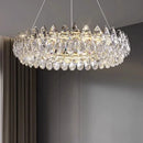 Axyaa Gold Crystal Chandelier: Luxury Lighting for Dining, Living, Bedroom, Kitchen Island