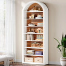 Axyaa LED Bookcase with Doors, Storage Drawers | Contemporary Shelf with Lighting