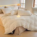 Axyaa Gradient Bubble Velvet 4-Piece Bedding Set in Anti-Static Thickened Velvet