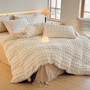 Axyaa Gradient Bubble Velvet 4-Piece Bedding Set in Anti-Static Thickened Velvet