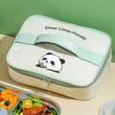 Axyaa Stainless Steel Thermal Lunch Box with Cutlery Set - 4/5 Grids, Microwave Safe