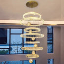 Axyaa Crystal Chandeliers: Modern LED Ceiling Lights for Living Room