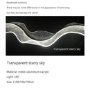 Axyaa Wave LED Pendant Lamp - Elegant Acrylic Designer Chandelier