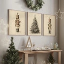 Nutcracker Pastel Christmas Prints by Axyaa - Vintage Canvas Wall Art