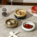 Axyaa Ceramic Sauce Plate Set - Japanese Style Coarse Pottery Small Dish