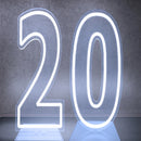 Axyaa Neon Double Digit Acrylic Digital Light for Birthday Party