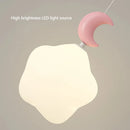 Axyaa Kids Moon Star Cloud Pendant Lamps - Creative Mini Wall Light for Bedside & Aisle
