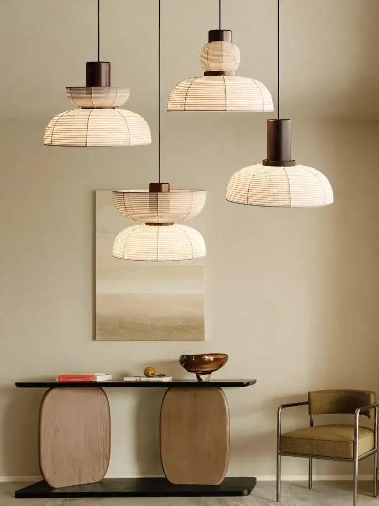 Axyaa Wabi Sabi Living Room Ceiling Lamp Pendant Lights Chandelier Lustre