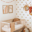 Axyaa Daisy Floral Wall Stickers: Kids Room & Living Room Cartoon Flowers Decals