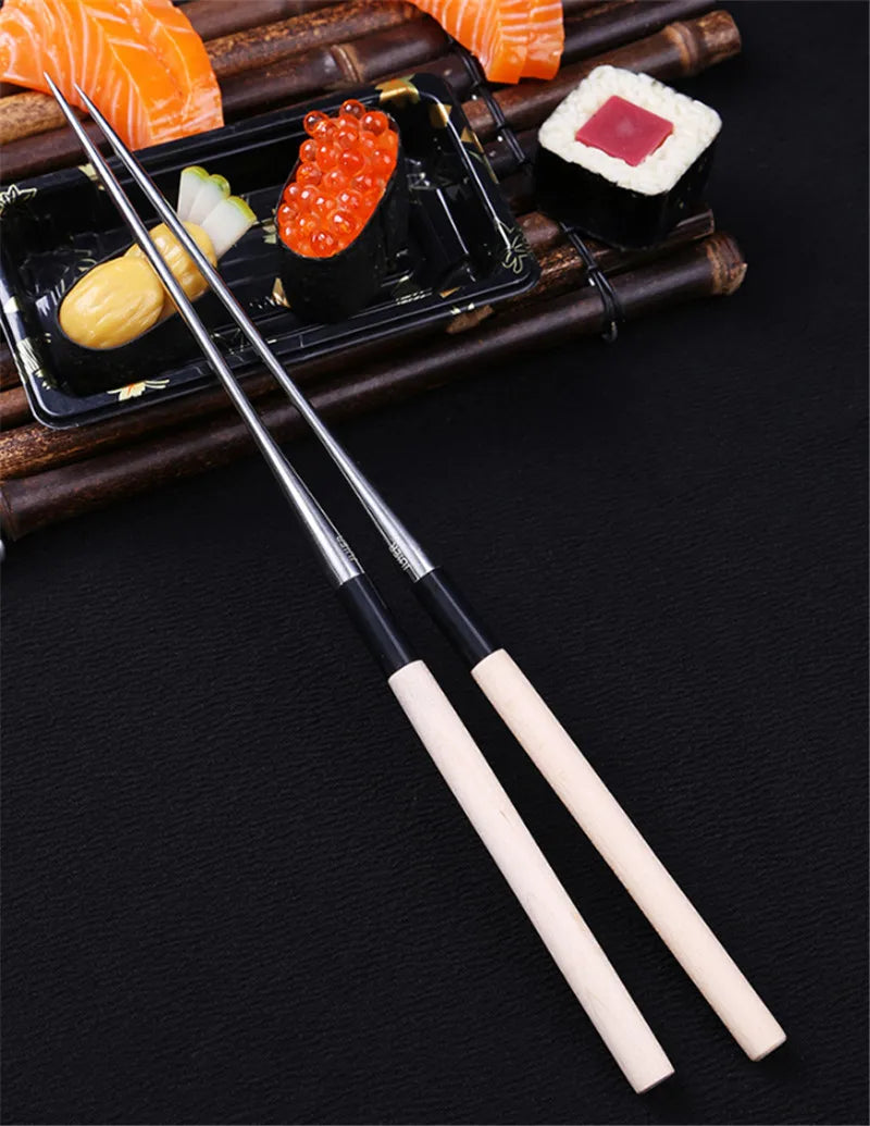 Axya Pointed Chopsticks Set for Sushi, Sashimi, Korean BBQ & More