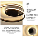 Axyaa Gold Round LED Ceiling Chandelier Remote Control Light for Home Decor