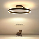 Axyaa Nordic Minimalism LED Ceiling Chandelier Aluminum Bedroom Light