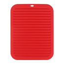 Axyaa Silicone Wave Pattern Drain Pad for Kitchen and Household - Heat-Resistant Non-Deformable Drain Pad