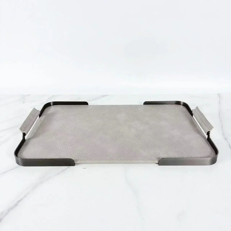 Axya Leather Tray - Modern Home Decor & Living Room Organizer