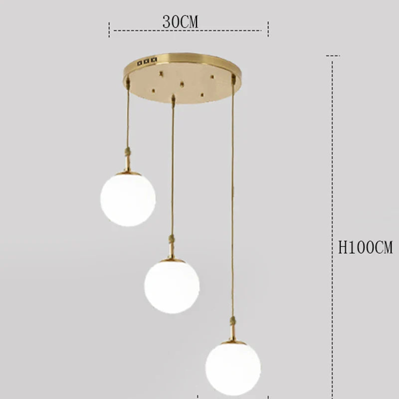 Axyaa Staircase Chandeliers LED Pendant Light for Modern Living Room Decor