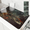 Axyaa Natural Flowers Kitchen Drying Mat - Antiskid & Quick Dry Absorbent Pad