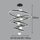 Axyaa Modern Indoor Pendant Light LED Chandelier Ceiling Lamp for Dining Room