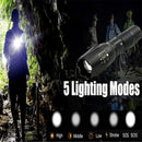 Axya T-6 LED Tactical Flashlight - Waterproof Aluminum Alloy Torch