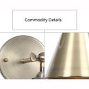 Axyaa Bronze Iron Wall Lamp: Rural Retro Industrial Style for Bedroom, Restaurant, and Hotel