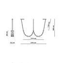 Axyaa Designer Belt Chandelier for Modern Spaces