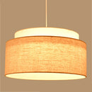 Axyaa Flax Cloth Hanging Chandelier Light Fixture for Dining Bedroom Living Room