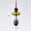 Axyaa Candy Glass Chandelier Pendant Light for Loft Living Dining Room