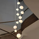 Axyaa Modern LED Staircase Chandeliers for Living Room Lighting