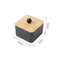 Axyaa 4-Grid Qtip Holder Dispenser Cotton Swab Balls Box Flossers Case Storage