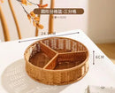 Axyaa Fruit Tray and Candy Box Set, Imitation Rattan Woven Basket