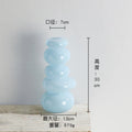 Axyaa Geometric Glass Vase Terrarium Pebble Stack Floral Arrangement Home Decor