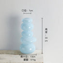 Axyaa Geometric Glass Vase Terrarium Pebble Stack Floral Arrangement Home Decor